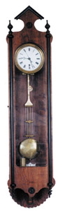 Rare George A. Jones wall regulator, at least the movement, dial, and pendulum is George Jones. — Antique Clocks Price Guide