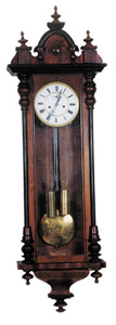 Gustav Becker 2 weight Vienna regulator. — Antique Clocks Price Guide