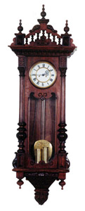 German 2 weight Vienna regulator. — Antique Clocks Price Guide