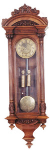 Gustav Becker 2 weight Vienna regulator, ca 1880-1885. — Antique Clocks Price Guide