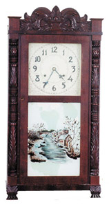 Seth Thomas "Centennial" column and splat clock, ca 1900. — Antique Clocks Price Guide