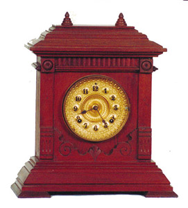 Ansonia Clock Co. cabinet clock, "Sharon", ca 1894. — Antique Clocks Price Guide