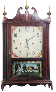 Rare Seth Thomas "Off Center Pillar &amp; Scroll" clock. — Antique Clocks Price Guide