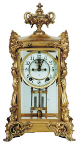 Ansonia Clock Co. crystal regulator, "Viceroy", ca 1904. — Antique Clocks Price Guide