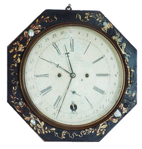 Very rare octagon gallery clock ca 1853-1855. Jerome &amp; Co - New Haven Clock Co., New Haven, Conn. — Antique Clocks Price Guide