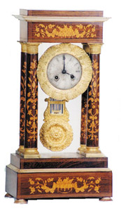 French portico clock, ca 1875. — Antique Clocks Price Guide