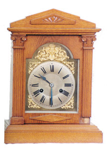 Phillipp Haas &amp; Sohne, Germany, walnut shelf clock, ca about 1920. — Antique Clocks Price Guide