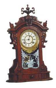 Ansonia Clock Co. shelf clock, "Monarch", ca 1880. — Antique Clocks Price Guide