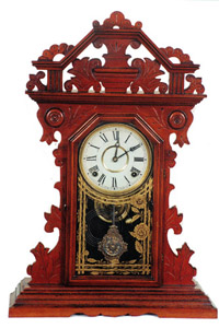 E.N. Welch Clock Co. walnut mantle clock. — Antique Clocks Price Guide
