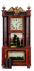 Hollow Column column and splat shelf clock — Antique Clocks Price Guide