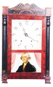 Hopkins &amp; Alfred column and splat clock — Antique Clocks Price Guide