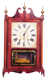E. Terry &amp; Sons pillar and scroll clock, ca 1823-1833. — Antique Clocks Price Guide