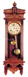 Waterbury Clock Co., "Halifax" wall clock, ca 1893. — Antique Clocks Price Guide