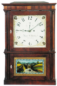 Lucius B. Bradley column clock — Antique Clocks Price Guide