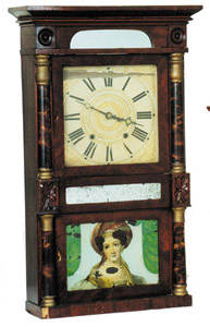 Jeromes &amp; Darrow column clock, ca 1825-1833. — Antique Clocks Price Guide