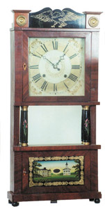C. &amp; L.C. Ives column and splat clock — Antique Clocks Price Guide