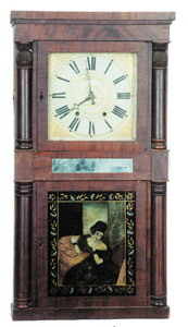 Jeromes &amp; Darrow column clock — Antique Clocks Price Guide