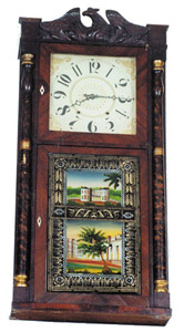 George Marsh &amp; Co. column and splat clock — Antique Clocks Price Guide
