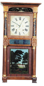 Atkins &amp; Downs column clock — Antique Clocks Price Guide