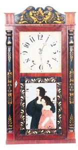 Atkins &amp; Downs column and splat clock, ca 1831-1832. — Antique Clocks Price Guide
