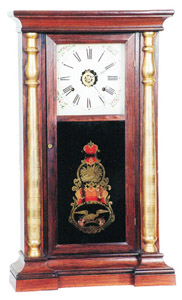 S. C. Spring column clock, ca 1864-1868 — Antique Clocks Price Guide