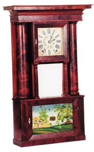 Rare Hollow Column clock by E. &amp; G.W. Bartholomew — Antique Clocks Price Guide