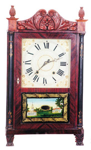 Atkins &amp; Downs column and splat clock, ca 1828. — Antique Clocks Price Guide