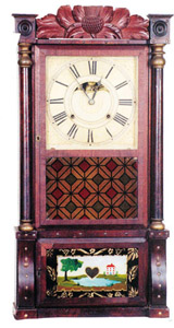 Birge, Mallory &amp; Co. column and splat clock, ca 1837-1843. — Antique Clocks Price Guide
