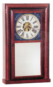 Atkins, &amp; Porter miniature shelf clock, ca 1840-1846. — Antique Clocks Price Guide