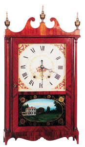 Mark Leavenworth &amp; Son pillar and scroll, ca 1825-1827. — Antique Clocks Price Guide