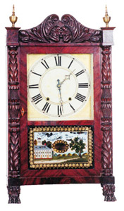 R. &amp; I. Atkins column and splat, ca 1835-1837. — Antique Clocks Price Guide