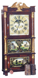 R. &amp; J. Terry column and splat, ca 1835-1836. — Antique Clocks Price Guide