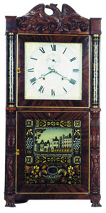 E. Terry &amp; Sons column and splat — Antique Clocks Price Guide