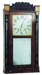 Jeromes &amp; Darrow column and splat — Antique Clocks Price Guide