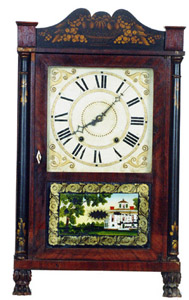 Atkins &amp; Downs column and splat — Antique Clocks Price Guide
