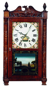 Hopkins &amp; Alfred column and splat — Antique Clocks Price Guide