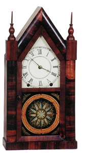 Crosby &amp; Vosburgh steeple clock, ca. 1860. — Antique Clocks Price Guide