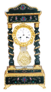 French Portico clock — Antique Clocks Price Guide