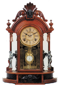 Ansonia Clock Co., mantle clock, "Triumph", ca 1880. — Antique Clocks Price Guide