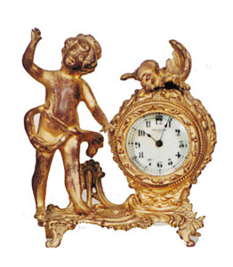 New Haven Clock Co. novelty figural sheelf clock. — Antique Clocks Price Guide