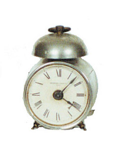Waterbury Clock Co. alarm clock, "Wasp", ca 1893. — Antique Clocks Price Guide