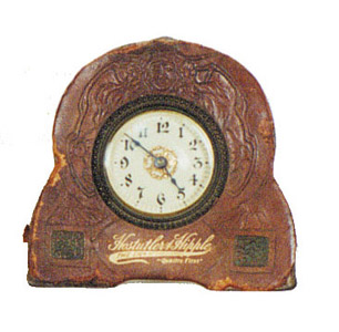 Advertising clock for "Hastutler &amp; Hipple", clothes. — Antique Clocks Price Guide