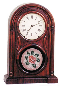 Ansonia Brass Co, round top shelf clock, ca 1854-1869. — Antique Clocks Price Guide