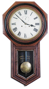 Ansonia Clock Co. "Office Regulator", ca 1901. — Antique Clocks Price Guide