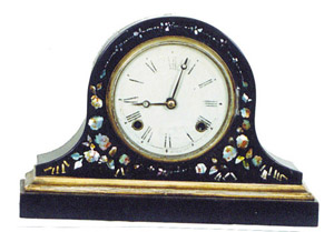 New Haven paper mache case shelf clock — Antique Clocks Price Guide