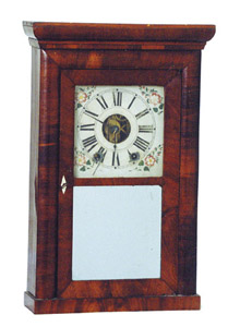 E. C. Brewster &amp; Co. miniature roundside case clock — Antique Clocks Price Guide