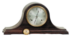 Herschede tambour mantel clock, "No. 5008". — Antique Clocks Price Guide