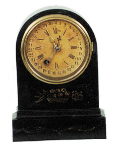 The Terry Clock Co., Waterbury, Conn., ca 1873. Rare calendar model in their iron cased series. 8 day time only, model No. 134. — Antique Clocks Price Guide