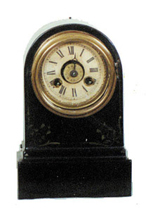 The Terry Clock Co., black and gilt iron clock, model No. 14,. ca 1873. — Antique Clocks Price Guide