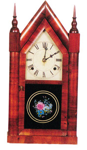 "C. Boardman, also by J.A.Wells, Bristol, ConnUS", steeple clock, ca 1834-1843. — Antique Clocks Price Guide